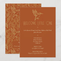 Gold-Filigran Art Deco | Eisvogel-Baby-Party