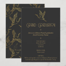 Gold-Filigran Art Deco | Kranich Abschluss