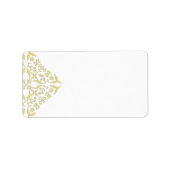 Gold Filigree Address Labels Adressaufkleber (Vorne)