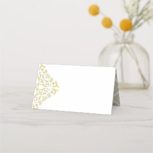 Gold Filigree Blank-Platzkarten Platzkarte