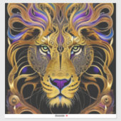 Gold Filigree Lion Aufkleber (Blatt)