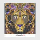 Gold Filigree Lion Aufkleber (Blatt)
