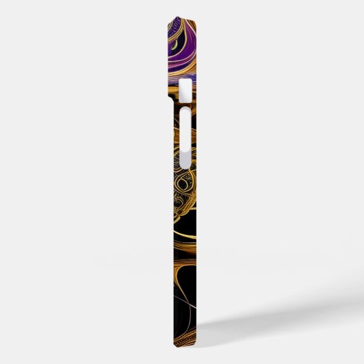 Gold Filigree Lion Case-Mate iPhone Hülle (Rückseite / Links)