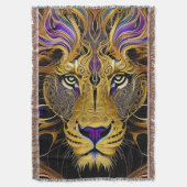 Gold Filigree Lion Decke (Vorderseite Vertikal)