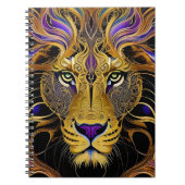 Gold Filigree Lion Notizblock (Vorderseite)