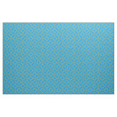 Gold Filigree und Türkis Muster Stoff (Yard (91,4 cm))