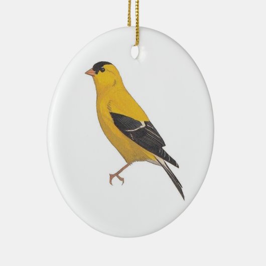 Gold Finch Keramik Ornament (Rechts)