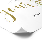 Gold Finden Sie Ihren Sitz und Bön Appétit Poster (Ecke)