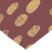 Gold Finger Prints Kurzer Tischläufer (Ecke)