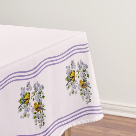 Gold Finish & Apple Blossoms Tischdecke (Beispiel)