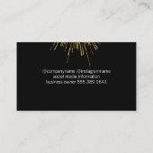 Gold Fireworks Visitenkarte (Rückseite)