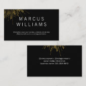 Gold Fireworks Visitenkarte (Vorne/Hinten)