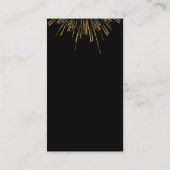 Gold Fireworks Visitenkarte (Rückseite)