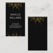 Gold Fireworks Visitenkarte (Vorne/Hinten)