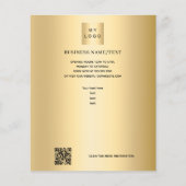 Gold-Firmenlogo Foto qr-Code Flyer (Vorne)