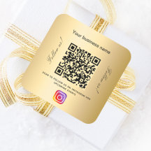 Gold-Firmenname qr-Codeinstagramm