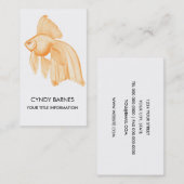 Gold Fish Business Card Visitenkarte (Vorne/Hinten)