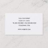 Gold Fish Business Card Visitenkarte (Rückseite)