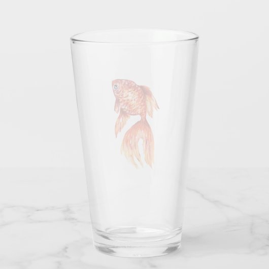 Gold Fish Glass Glas (Rückseite)