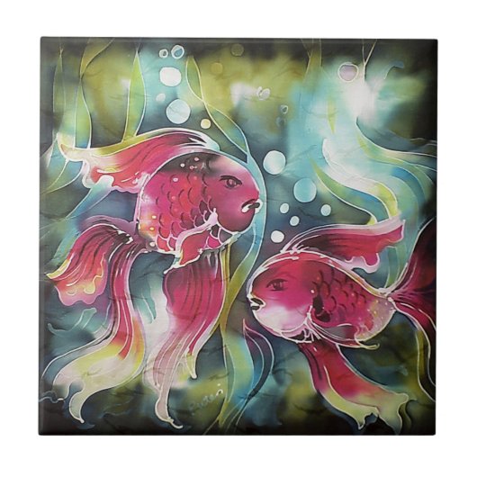 Gold Fish Luminosity Fliese (Vorderseite)