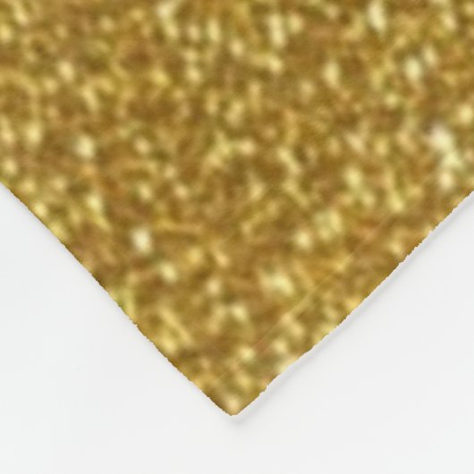 GOLD FLAKE Fleece Blanket (Ecke)