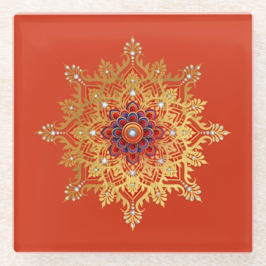 Gold Flake Untersetzer (Vorderseite)