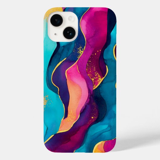 Gold Flaked Pattern Case-Mate iPhone Hülle (Rückseite)