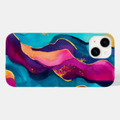 Gold Flaked Pattern Case-Mate iPhone Hülle (Rückseite (Horizontal))