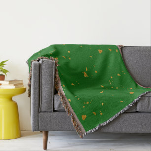Gold Flakes auf Smarald Green Decke