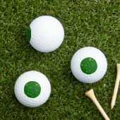 Gold Flakes auf Smarald Green Golfball (Insitu Gras)