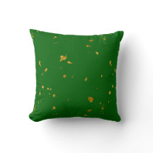 Gold Flakes auf Smarald Green