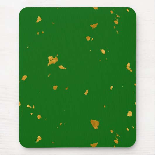 Gold Flakes auf Smarald Green Mousepad (Vorne)