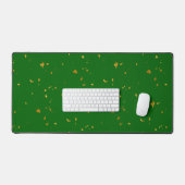Gold Flakes auf Smarald Green Schreibtischunterlage (Tastatur & Maus)