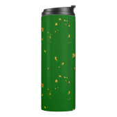 Gold Flakes auf Smarald Green Thermosbecher (Nach links gedreht)