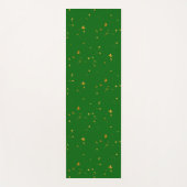 Gold Flakes auf Smarald Green Yogamatte (Vorderseite)