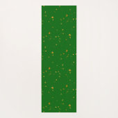 Gold Flakes auf Smarald Green Yogamatte (Rückseite)
