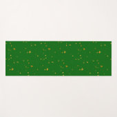 Gold Flakes auf Smarald Green Yogamatte (Vorderseite (Horizontal))