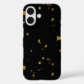 Gold Flakes Black Case-Mate iPhone Hülle (Rückseite)