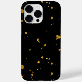 Gold Flakes Black iPhone 16 Hülle