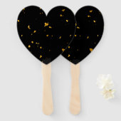 Gold Flakes Black Fächer (Vorne und Hinten)