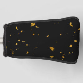 Gold Flakes Black Golf Headcover