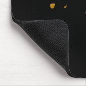 Gold Flakes Black Mousepad (Ecke)