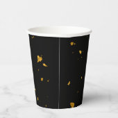 Gold Flakes Black Pappbecher (Rechts)