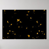 Gold Flakes Black Poster (Vorne)