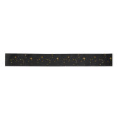 Gold Flakes Black Satinband (Vorderseite)