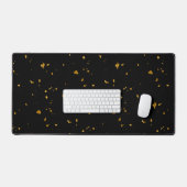 Gold Flakes Black Schreibtischunterlage (Tastatur & Maus)