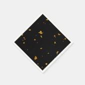 Gold Flakes Black Serviette (Ecke)