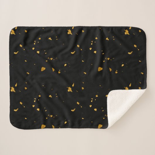 Gold Flakes Black Sherpadecke (Vorderseite (Horizontal))