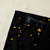 Gold Flakes Black Strandtuch (Beispiel)