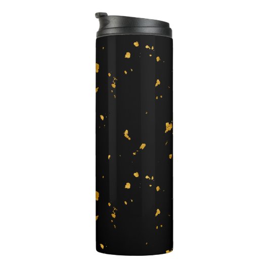 Gold Flakes Black Thermosbecher (Nach rechts gedreht)